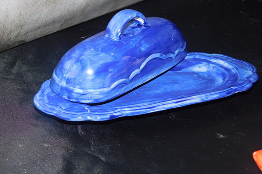 Blue Butter Dish